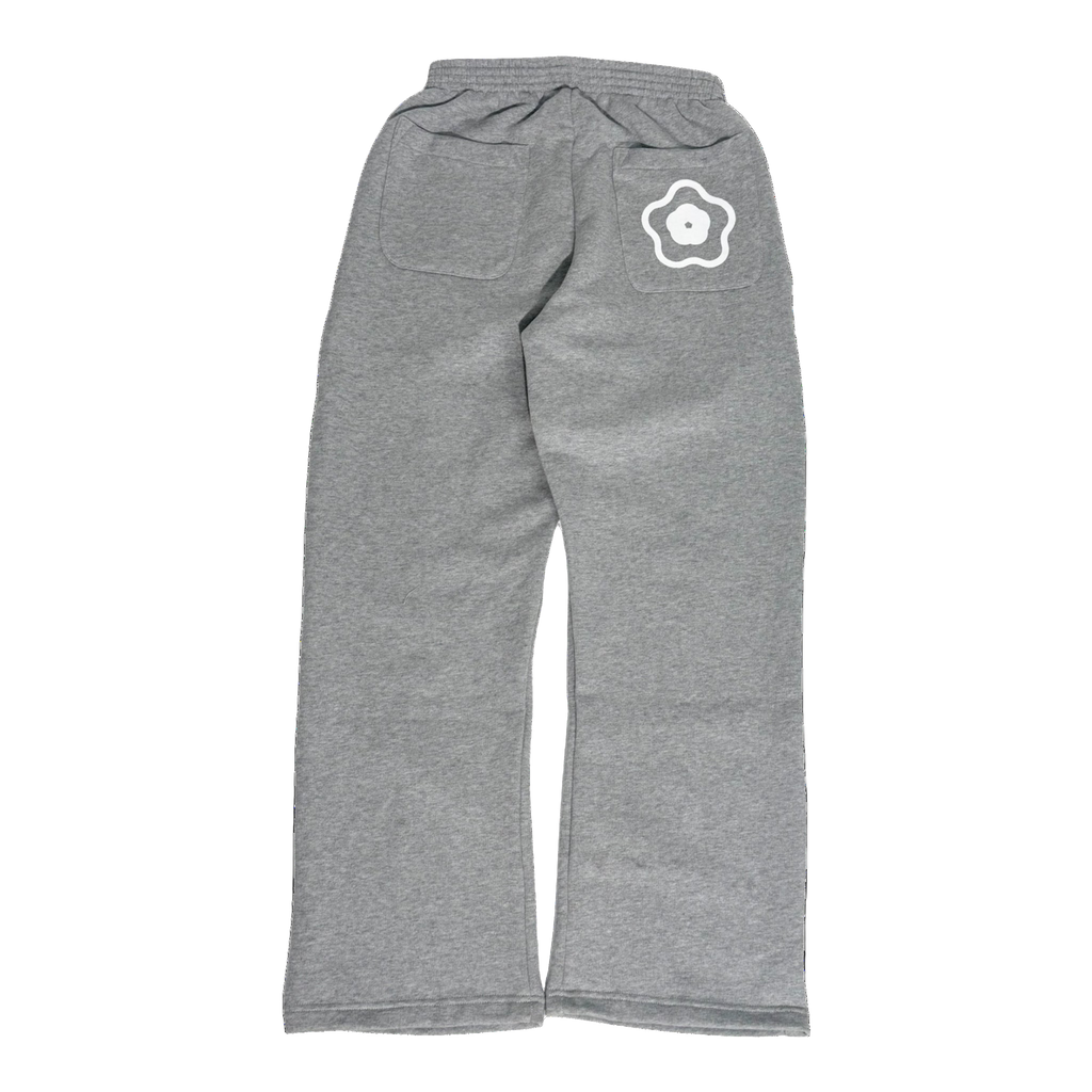 DOUBLE GREY TRACKIES         STRAIGHT LEG