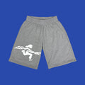 DOUBLE GREY RUNNIN MAN SHORTS