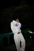 RUNNIN MAN HOODIE (REVERSE LE MANS BLUE)