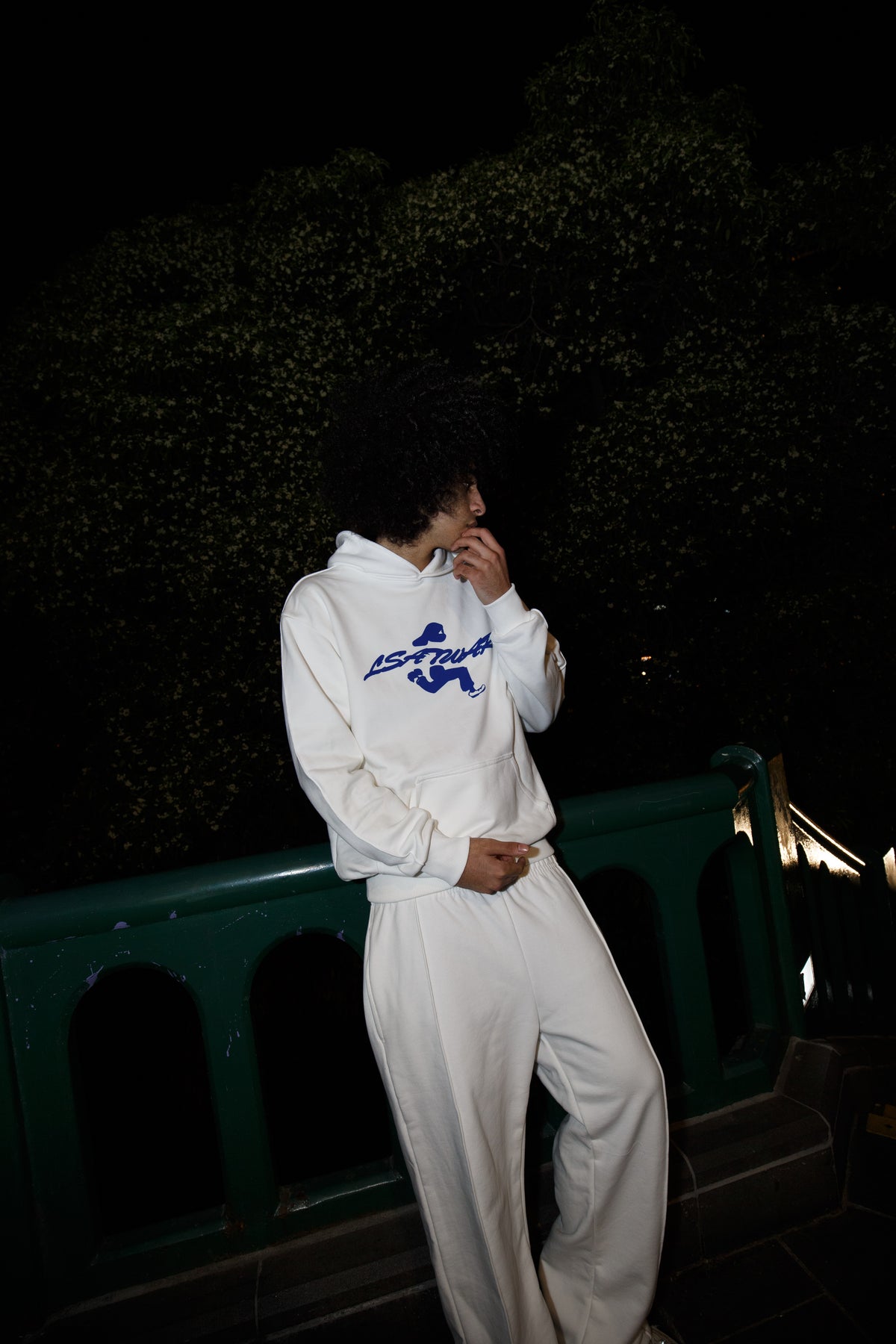RUNNIN MAN HOODIE (REVERSE LE MANS BLUE)